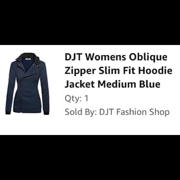 NWT DJT Women’s Slim Fit Hoodie Jacket - Picture 2 of 2